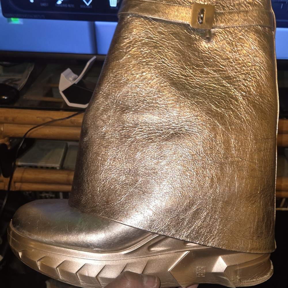 Gold Givenchy Women's Designer Boots